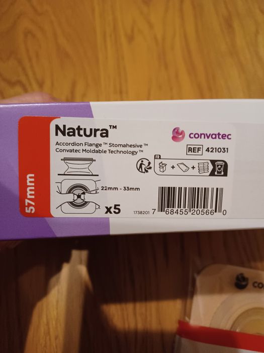 Płytki akordeonowe Natura Convatec Accordion 57 mm 22-33 mm 5 sztuk