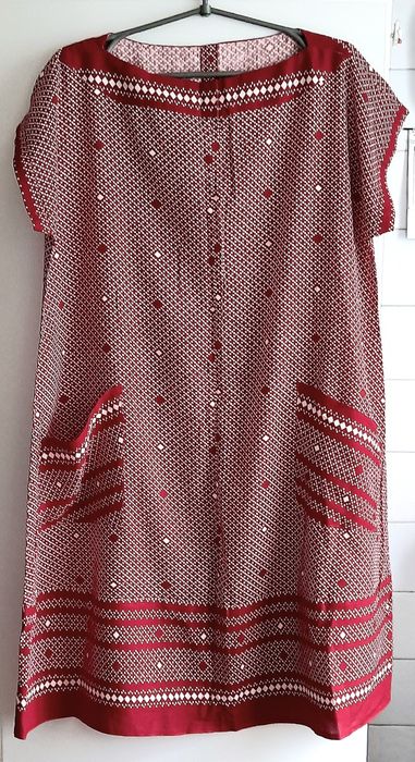 Летнее платье для беременных / полных из советской х/б ткани