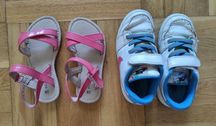 Sandałki dla dziewczynki plus gratis drugie buciki z Nike