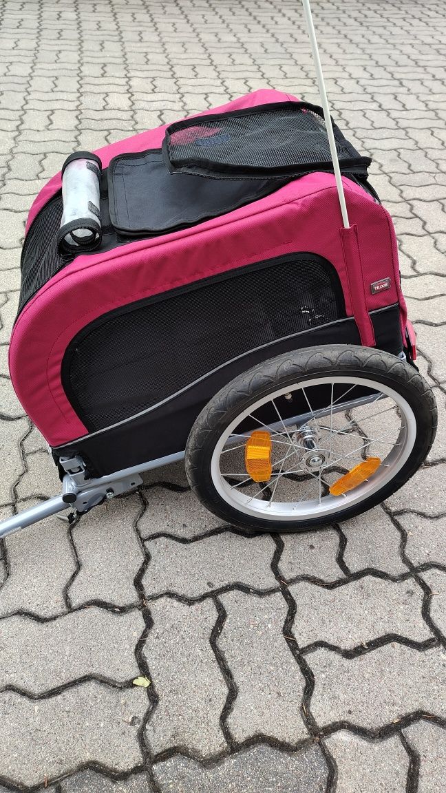 TRIXIE przyczepka rowerowa, wózek do roweru dla psa do 15 kg