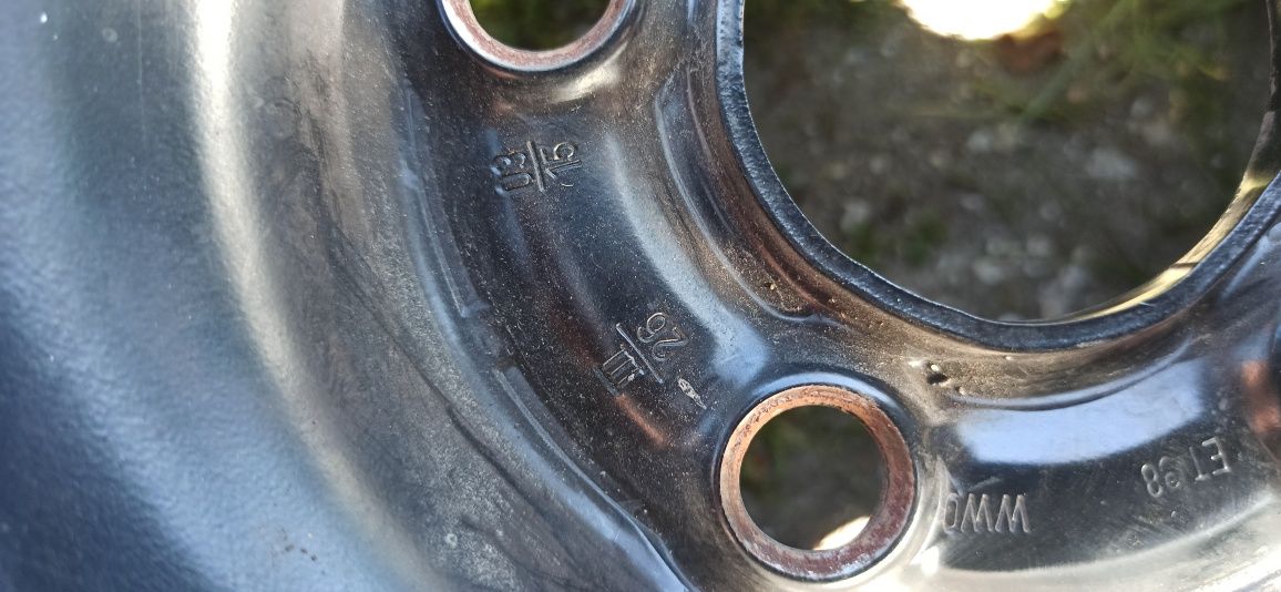 Felgi stalowe 15" 5x100 Škoda VW Seat