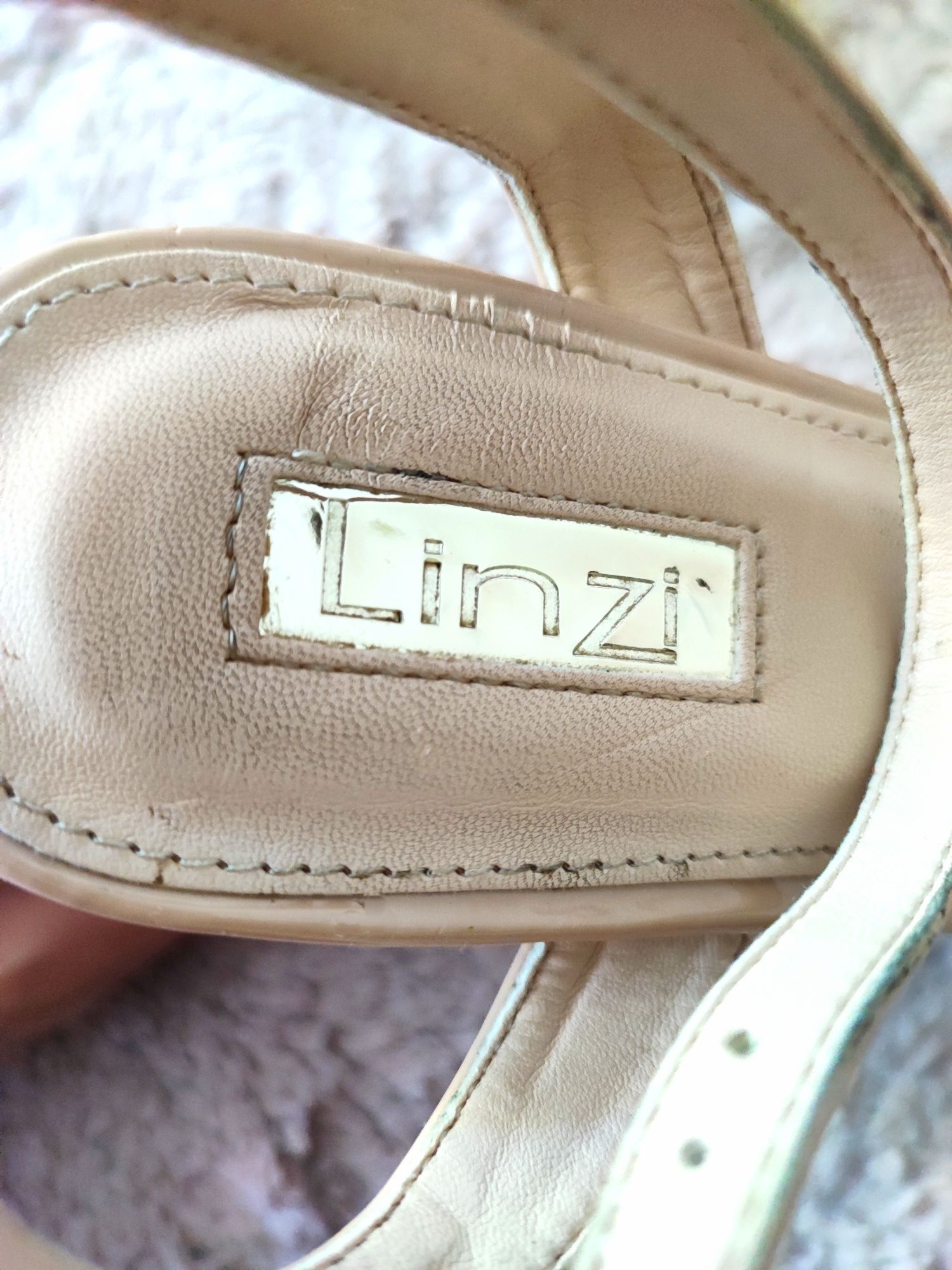Eleganckie beżowe buty na obcasie 41 wesele impreza