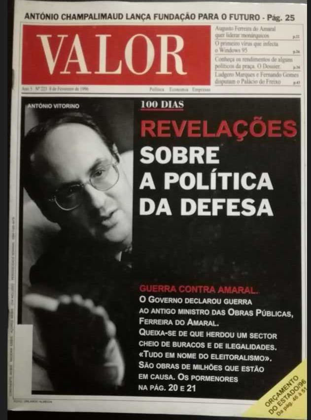 8 revistas Valor - Dez 1995/Fev de 1996-Muito Bem conservadas LOTE 1