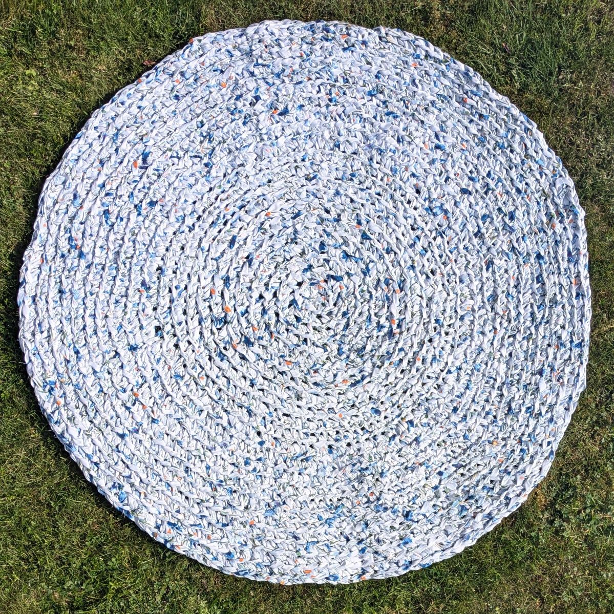 Dywan szydełkowy handmade 110 cm nowy