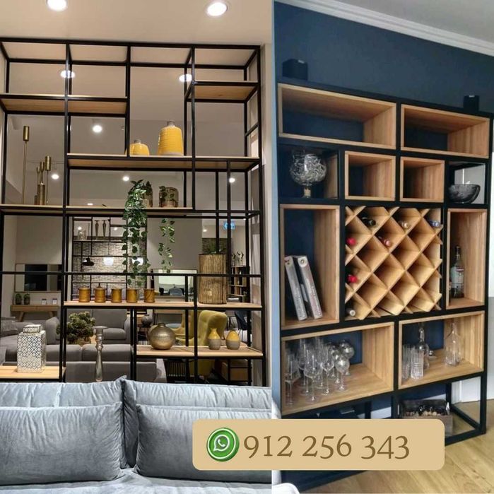 Móveis de tv em estilo industrial