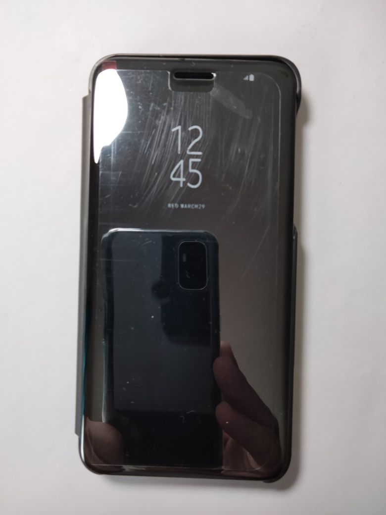 Capa tipo livro Samsung j6 espelhada transparente