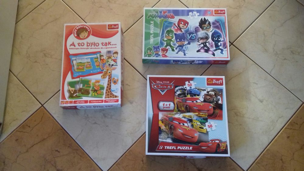 Puzzle Cars i PJ Masks i gra Trefl