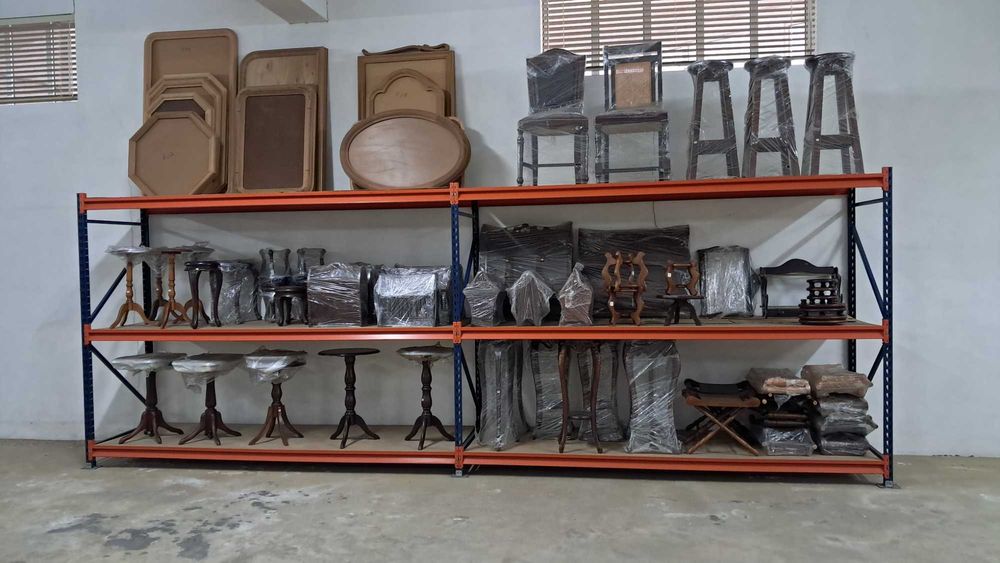 Estante metálica para arrumos medida C,  5,60  A,  2,00  L, 0,80