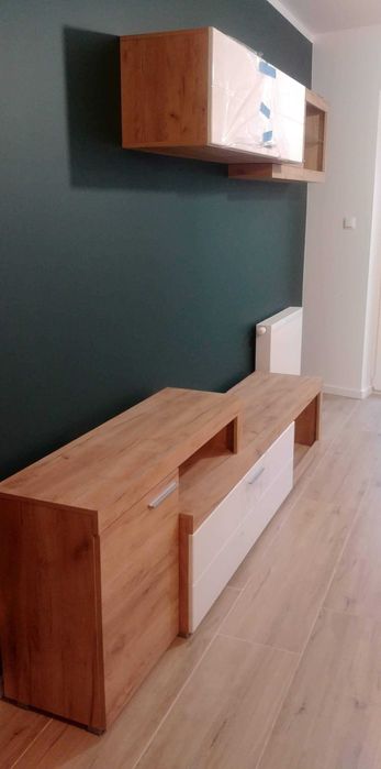 RTVka biel i dąb craft złoty szafka idealna pod TV 55 cali