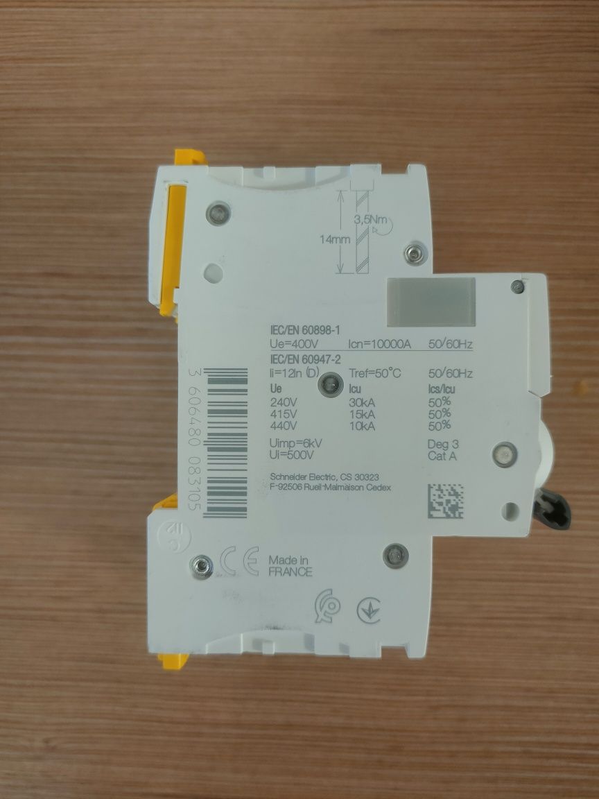 Автоматичний вимикач iC60H 3P 32A D Schneider Electric