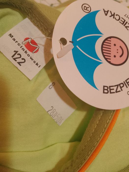 Nowy z metką, komplet t-shirt + szorty Marcinkowski, 122