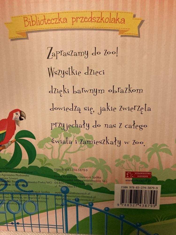 Wycieczka do zoo książka dla Dzieci