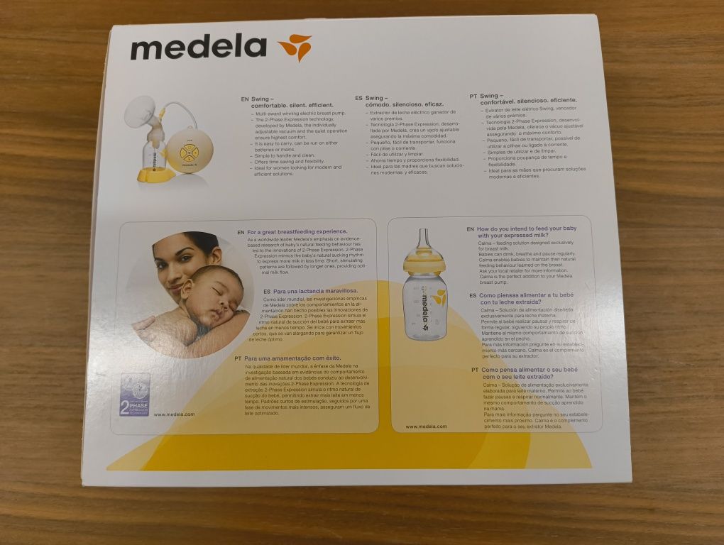 Extrator de Leite Medela Swing + Set Symphony + Pack válvulas e membra