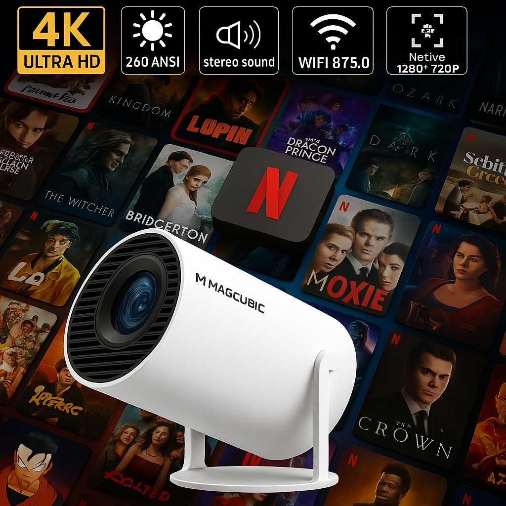 Nowy projektor rzutnik LED HY300 Android HD PL