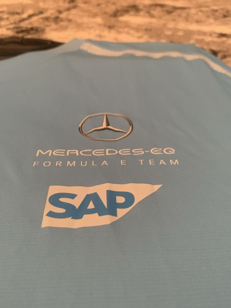 Mercedes Benz EQ Formula E S8 Men's Race Winner T-Shirt - Blue