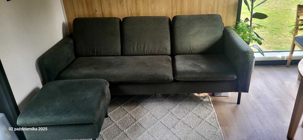 Zielona Sofa + pufa