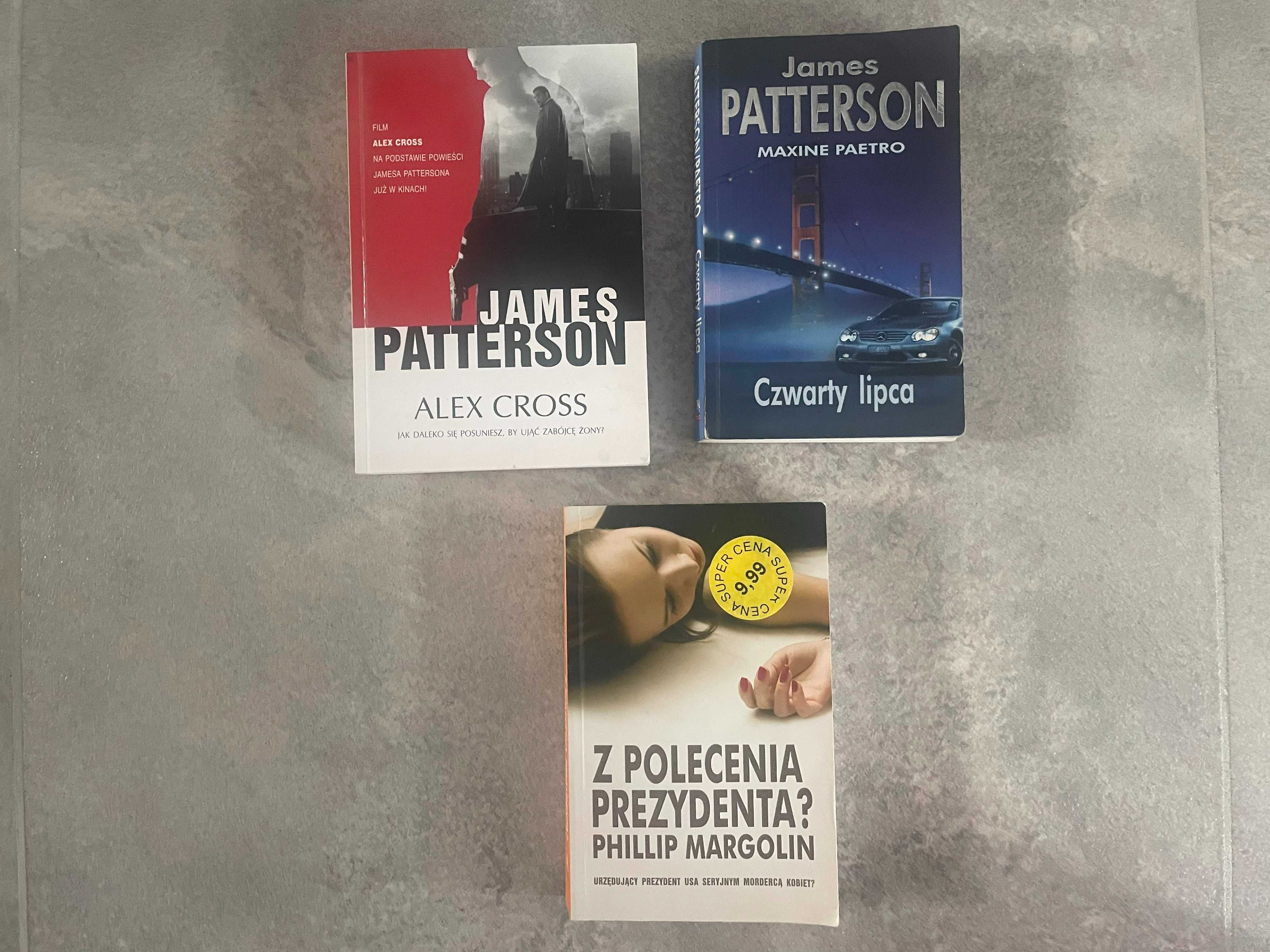 Książki zestaw KRYMINAŁY-J. Patterson i P. Margolin - 3 szt.