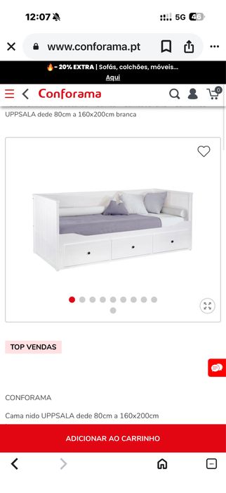 Cama conforama NOVA