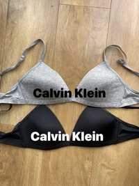 Staniki dwa szary 80 C czarny dwupak Calvin Klein