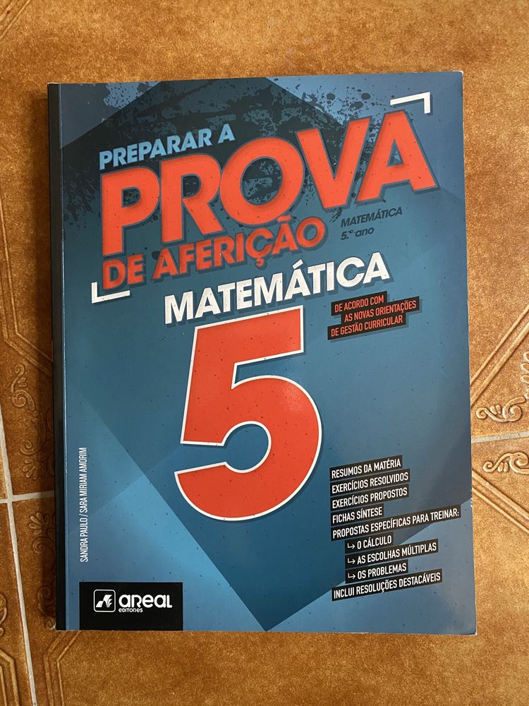 Livro matematica preparar prova afericao 5 ano AREAL