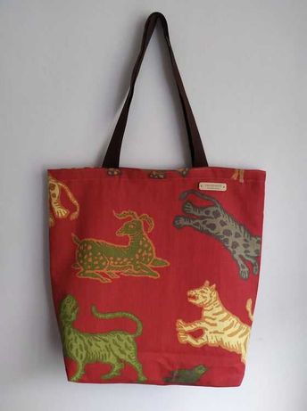 Bawełniana torebka szoperka handmade