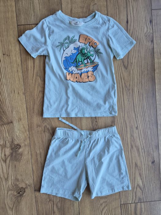 Piżama szorty krótki rękaw r. 116 H&M