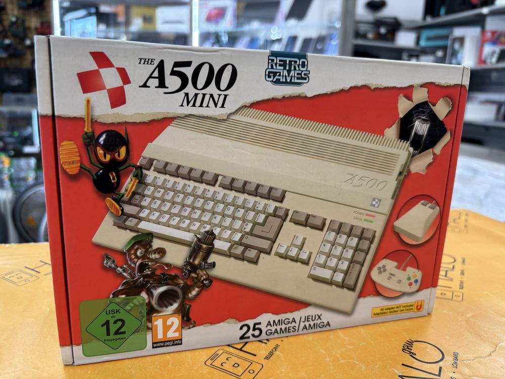 Nowa! Konsola Retro Games The A500 Mini + Pad + Mysz, Lombard Halogsm