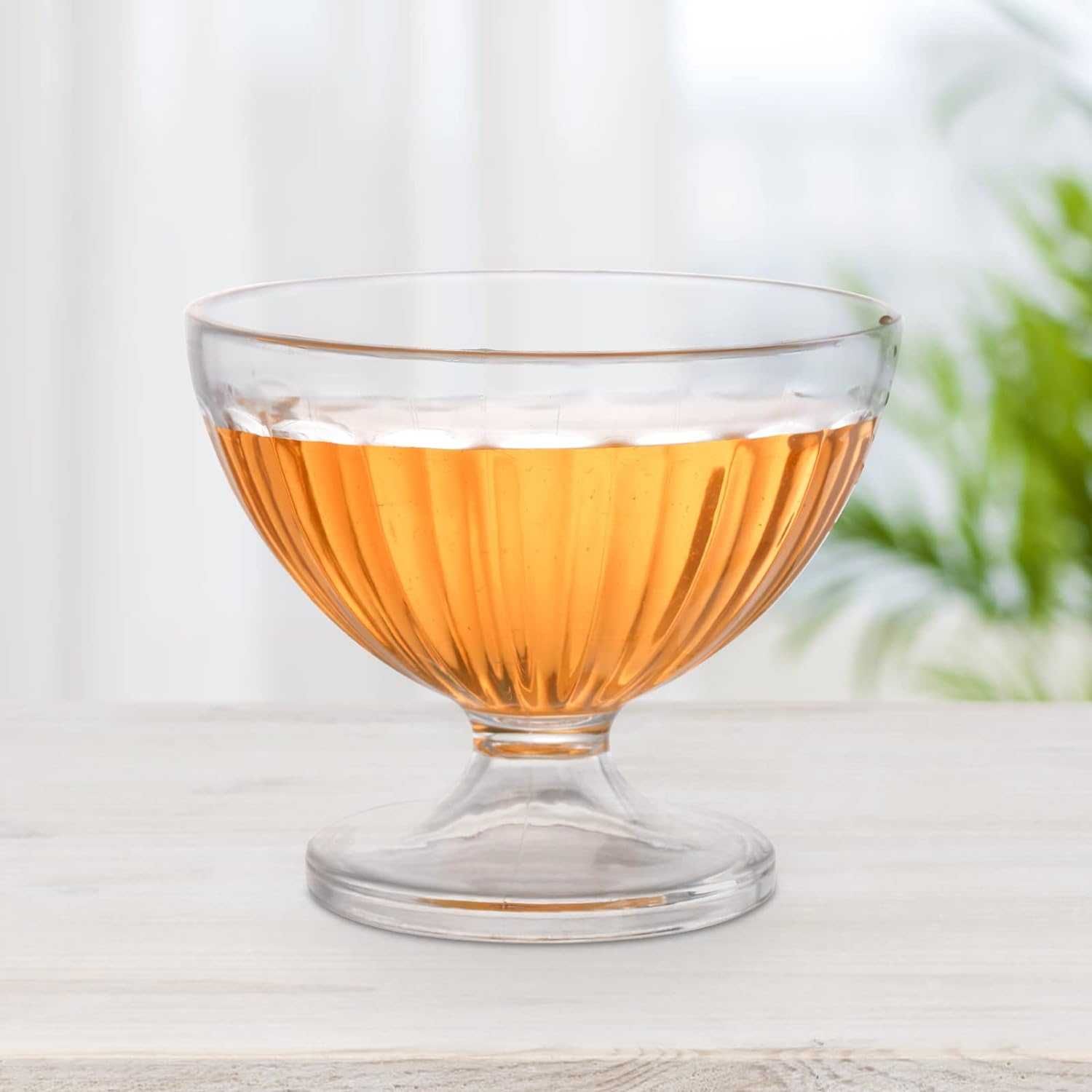 Lawei 12 sztuk misek do lodów akrylowych, zestaw misek do lodów 240 ml