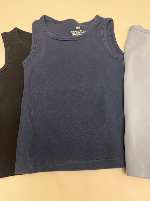 3 bezrekawniki H&M