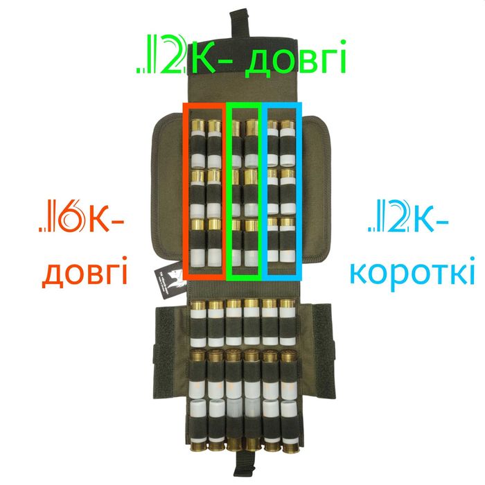 Патронташ коробчастий х36 патронів
.12К/.16К Швидке розгортання. МОЛЛЄ