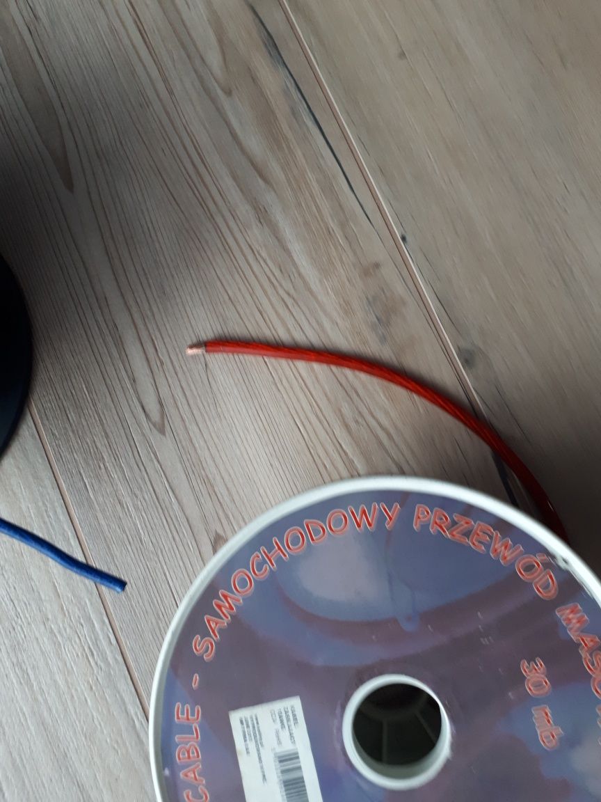 Przewód linka 1x6mm2 gruby  35mb Polecam