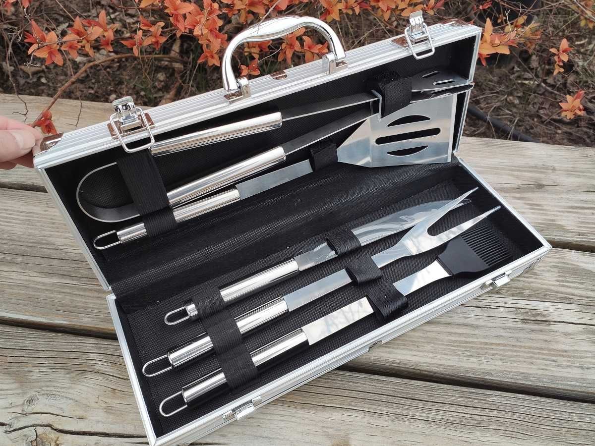 Набор для мангала 37х13х7см BBQ Tools Set AL-5 8996