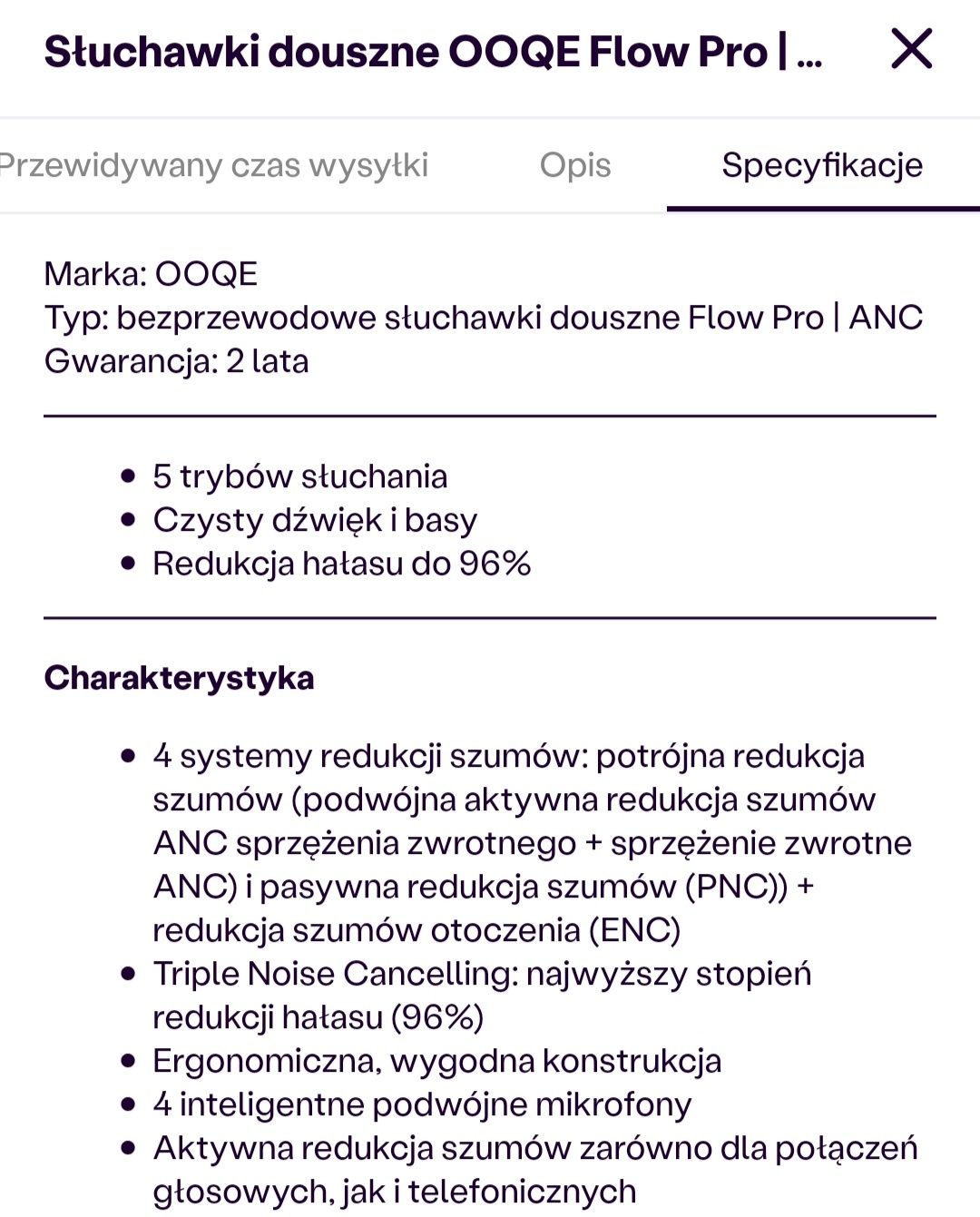 Słuchawki douszne bezprzewodowe