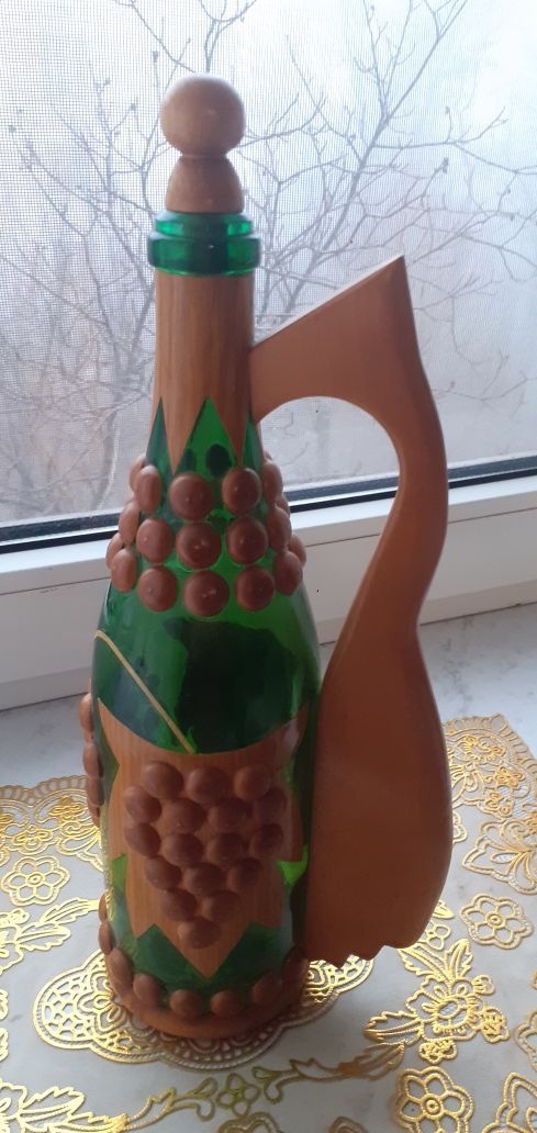 Бутылка декоративная для вина
