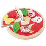 Drewniana pizza zabawka odgrywanie ról, gotowanie, Le Toy Van,TV279