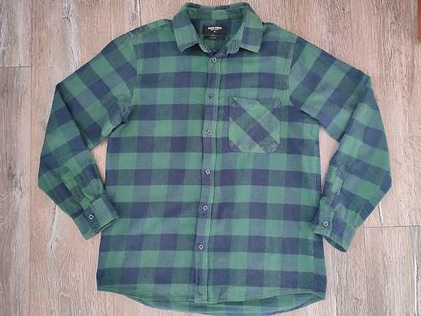Koszula flanelowa w kratkę rozm M Regular Fit
