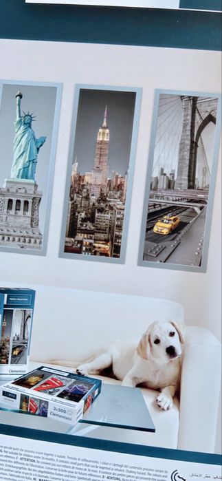 Puzzle triptico Nova Iorque 500 peças cada um