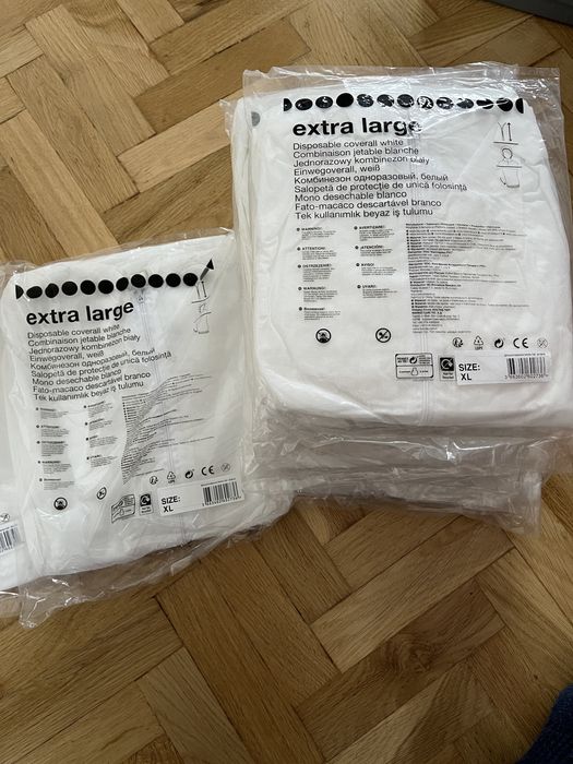 Kombinezon ochronny jednorazowy bialy 10 szt