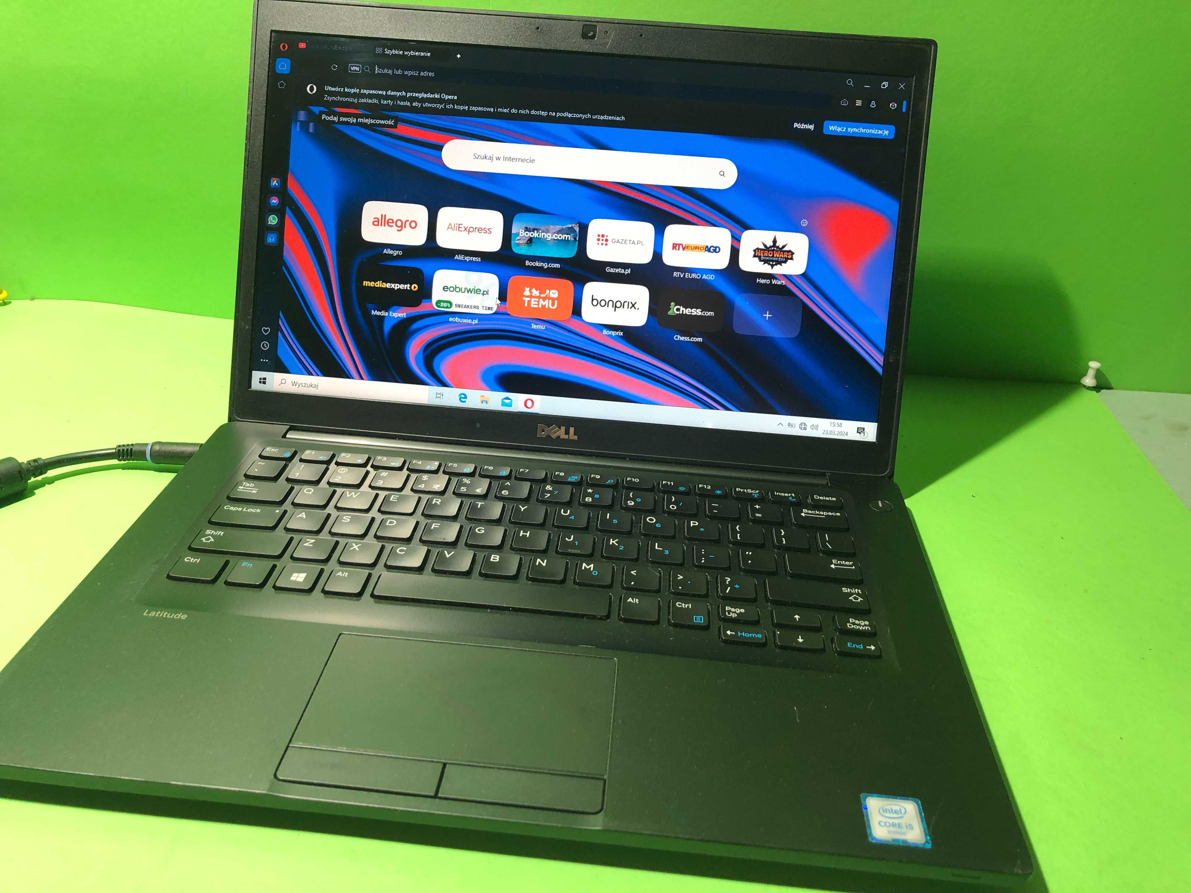 Laptop biznesowy Dell 7480