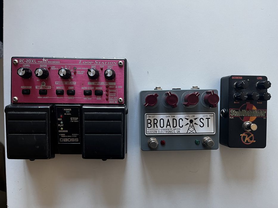 Pedais guitarra: Hudson Broadcast Dual, etc