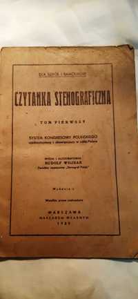 czytanka stenograficzna 1939r. tom pierwszy rudolf wojnar