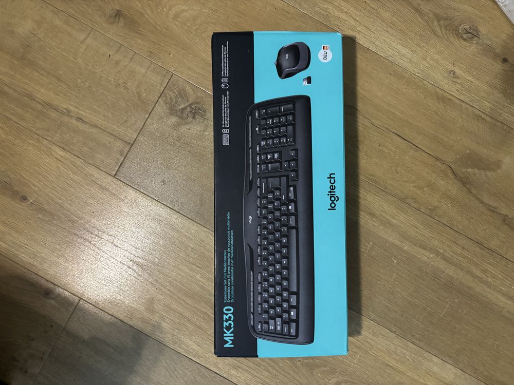 klawiatura + myszka logitech MK330 niemiecka DEU