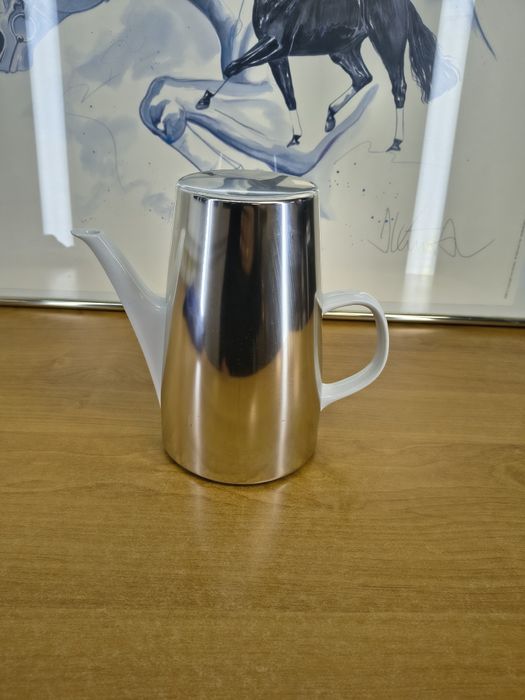 Dzbanek / zaparzacz Melitta Germany – porcelana z metalową osłoną