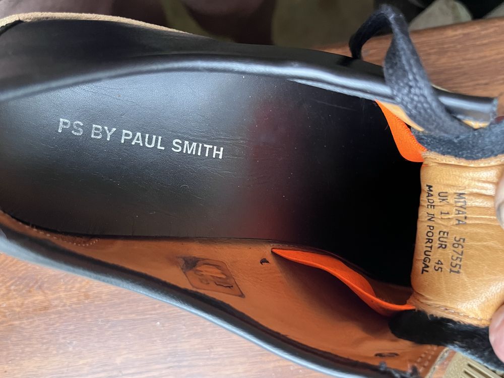 Шкіряні брендові 44.5 розмір кросівки PS BY PAUL SMITH оригінал