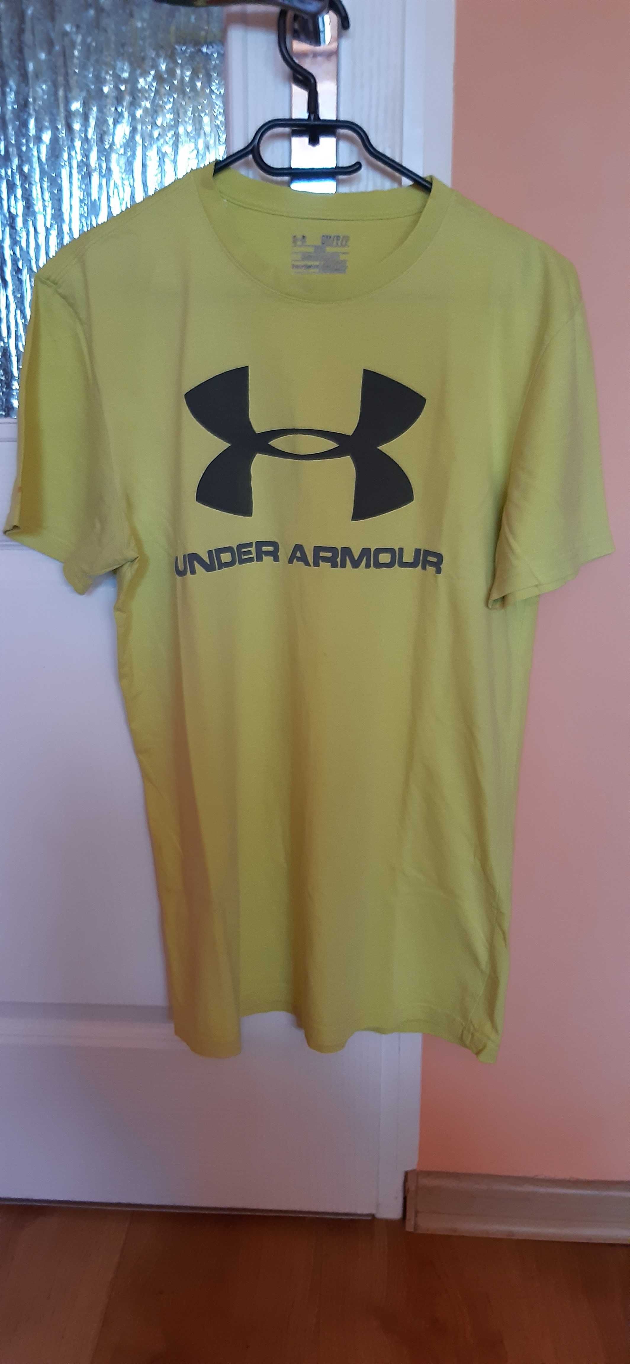 Żółta koszulka z logiem Under Armour