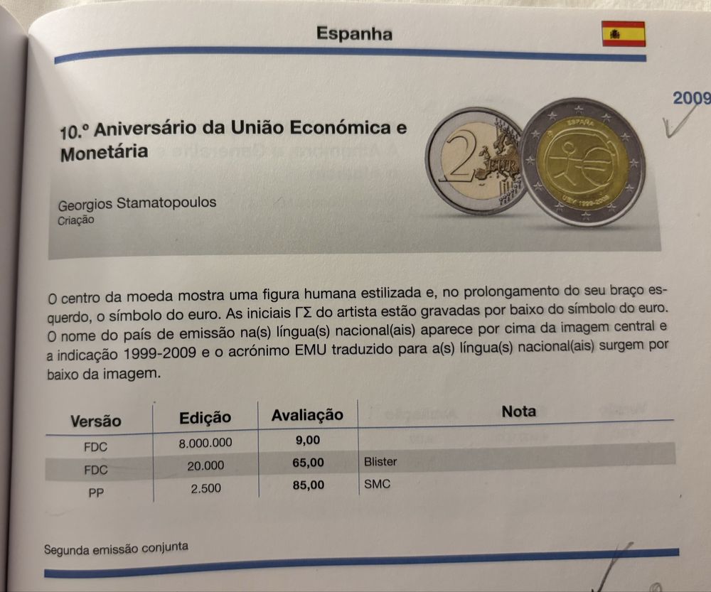 Moeda 2€ Espanha 2009