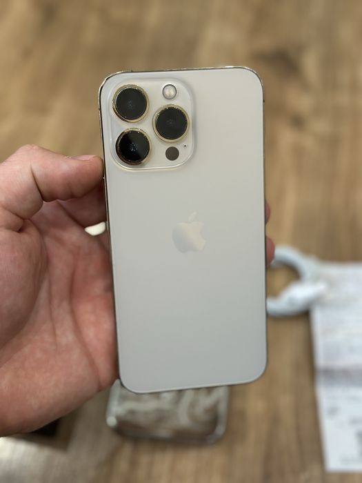 Продам iphone 13 pro 128 gb чек акб 77% gold айфон 13 про