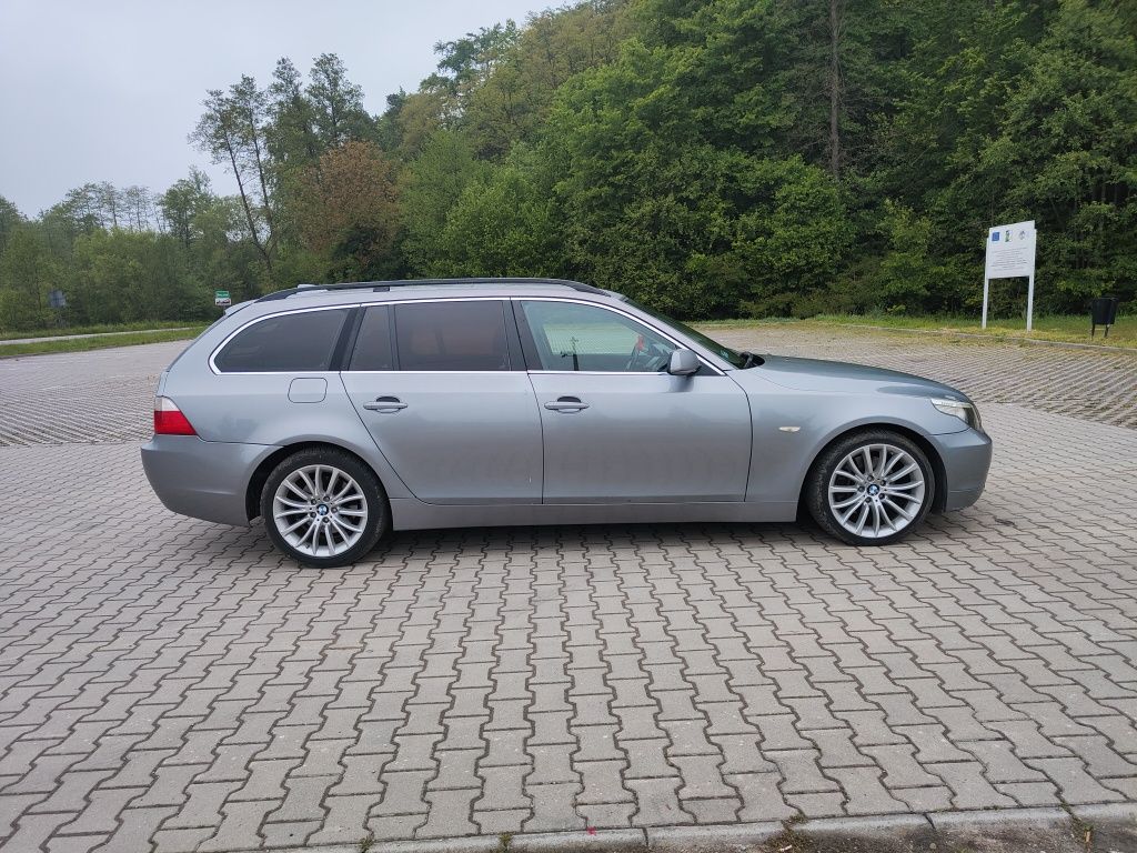 BMW e61 525d 2.5D CHIP 211KM 2004r Automat Skóra ALU 18 ZAMIANA