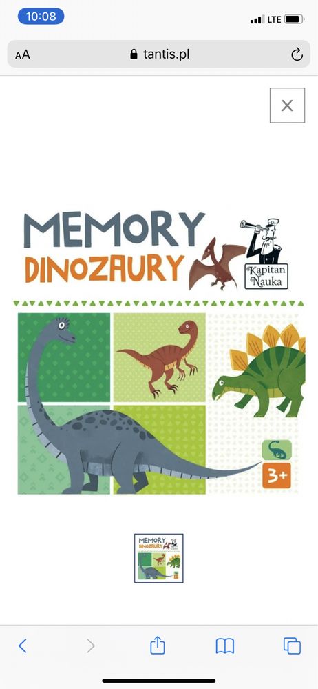 Kapitan Nauka Memory. Dinozaury