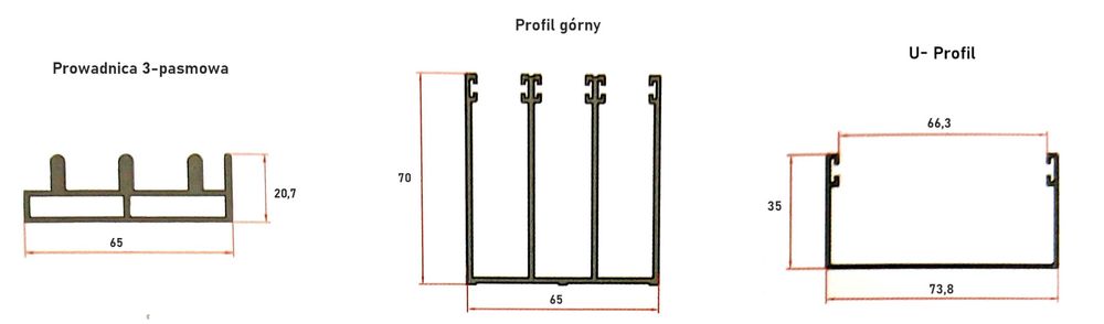 Kompletny zestaw szyb przesuwnych na taras. 12 szt. 90*238 cm